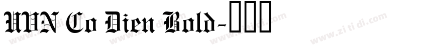 UVN Co Dien Bold字体转换